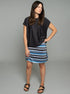 The Sport Skirt - Black Stripe / Black